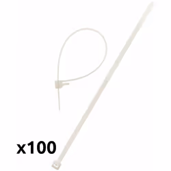 Caractéristiques du lot de colliers de câblage 140mm - transparent - Zenitech : Modèle : lot de colliers de câblage Couleur(s ...