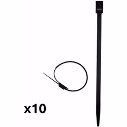 Caractéristiques du lot de colliers de câblage 175mm - noir - Zenitech : Modèle : lot de colliers de câblage Couleur(s) : noi ...