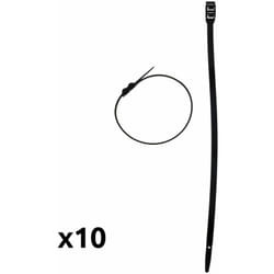 Zenitech - Lot de 10 colliers de câblage 9x 260mm - Noir