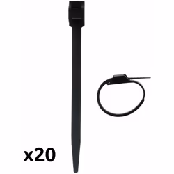 Caractéristiques du lot de colliers de câblage 260mm - noir- Zenitech : Modèle : lot de colliers de câblage Couleur(s) : noir ...