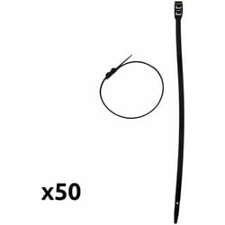 Zenitech - Lot de 50 colliers de câblage 9x 260mm - Noir