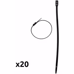 Caractéristiques du lot de colliers de câblage 350mm - noir - Zenitech : Modèle : lot de colliers de câblage Couleur(s) : noi ...