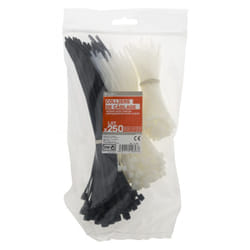 Centrale brico Lot de 250 colliers, Diam.25 à 50 mm, L.100, 140 ou 180mm mm
