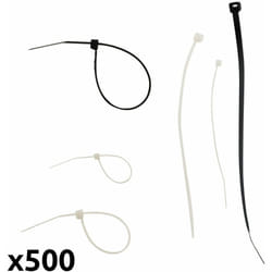 Zenitech - Lot de 500 colliers de câblage