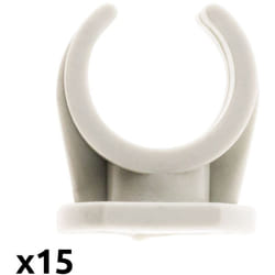 Zenitech - Lot de 15 clips Ø20mm sans chevilles