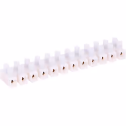 Barrette de connexion haute température - 6mm² 110°max - Blanc - Zenitech Marque : Zenitech Type : Barrette de connexion haut ...