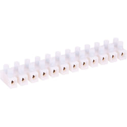 Zenitech - Barrette de connexion haute température - 6mm² 110° max - Blanc