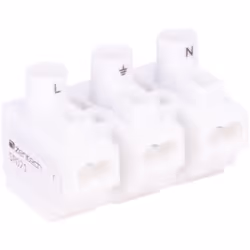 Caractéristiques du connectique de luminaire 3 pôles de connexions souples et rigides - Zenitech : Modèle : connectique de lu ...