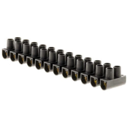 Zenitech - Barrette 12 plots section 4mm² - Noir