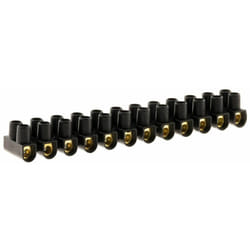 Zenitech - Barrette 12 plots section 6mm² - Noir