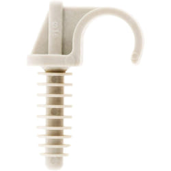 Zenitech - Lot de 10 fixe tubes Ø16mm - Gris