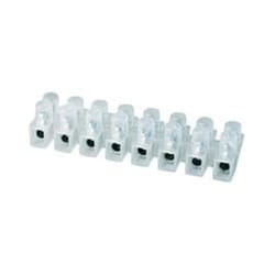 Barrette de connexion 12 plots 10mm2 blanc