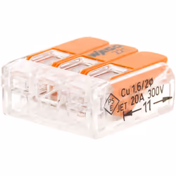 Description générale Les bornes de raccordement S221 de Wago offrent une solution de connexion rapide et efficace, adaptées à ...