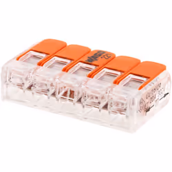 Description détaillée du produit : Produit: Bornes Wago S221 Univers: Électricité Type: Automatique Capacité maxi (mm²): 4 No ...