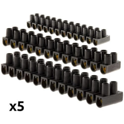 Zenitech - Lot 5 barrettes 3x6 mm² + 2x 10 mm² - Noir