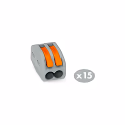 Véritable passe-partout, permet de connecter des fils souples et rigides de section 0,08mm²à 4mm² Manipulation sans outil grâ ...