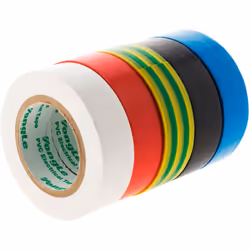 Caractéristiques du lot de 5 rubans adhésifs isolants 10mx15mm - Zenitech : Modèle : lot de 5 rubans adhésifs isolants Longue ...