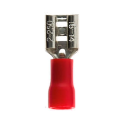 10 cosses clips femelles Ø6,3mm - Rouge - Zenitech