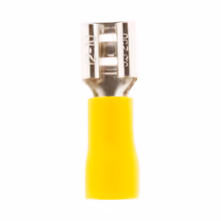 Caractéristiques du lot de 10 cosses jaunes clips femelles Ø6,3mm - Zenitech : Modèle : lot de 10 cosses clips femelles Coule ...