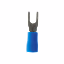 Cosses fourches Lot de 10 cosses - Couleur : Bleu - Dimension : 3mm