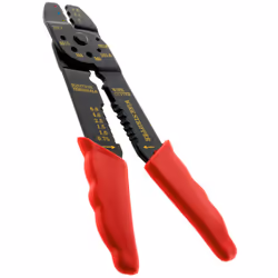 Description générale Kit complet pour sécuriser vos connexions électriques avec une pince à sertir les cosses et un outil de  ...