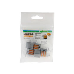 Wago - Lot de 5 bornes automatiques à levier pour rigide et souple 2.5 mm²