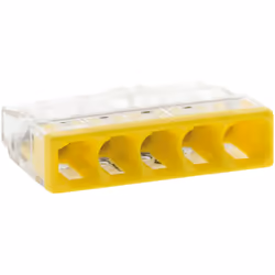 Caractéristiques de la borne à insertion directe pour fil rigide 0,5/2,5 mm² - Wago : Modèle : borne à insertion directe pour ...