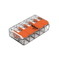 Borne à levier - Wago - S221 - Pack de 5 - 5 entrées - Connexions rapides et fiables