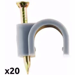 Caractéristiques du lot de 20 attaches plastiques, crochets de fixation - Zenitech : Modèle : lot de 20 attache clips ou croc ...