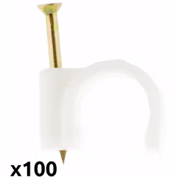 Caractéristiques du lot de 100 attaches et crochets de fixation Meplats - Zenitech : Modèle : lot de 100 crochets de fixation ...