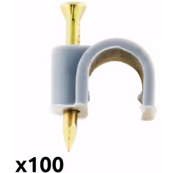 Caractéristiques du lot de 100 attaches et crochets de fixation Meplats - Zenitech : Modèle : lot de 100 crochets de fixation ...