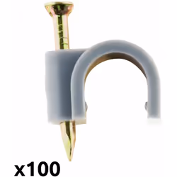 Caractéristiques du lot de 100 attaches et crochets de fixation Meplats - Zenitech : Modèle : lot de 100 crochets de fixation ...