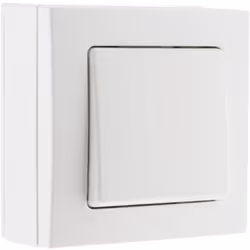 Description générale Interrupteur va-et-vient 10A en saillie de la gamme Bel'Vue, au design contemporain et élégant, idéal po ...