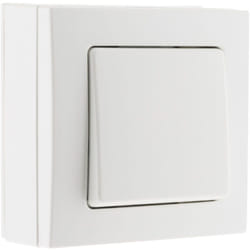 Va et vient 10A saillie borne auto - Blanc - Bel'Vue - Zenitech