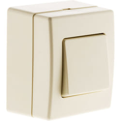 Zenitech - Bouton poussoir 10A saillie - Blanc - Beijing