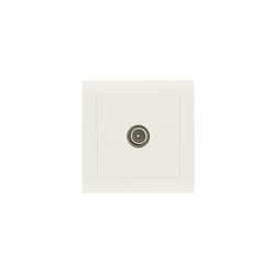 Zenitech - Prise tv saillie, complet Besto, blanc