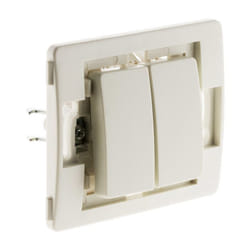 Double va et vient bornes auto composable - Blanc - Venus - Zenitech