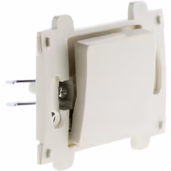 Bouton poussoir Venus bornes auto composable blanc - Venus Interrupteur à bouton poussoir blanc 10A à bornes automatiques Pui ...