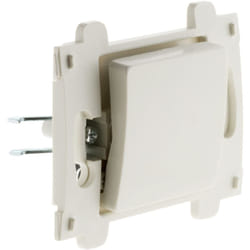 Zenitech - Bouton poussoir bornes auto composable - Blanc - Venus