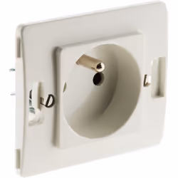 Prise 2P+T 16A blanche. Puissance max 3680W sous 230V. Facile à installer et livré avec vis et griffes. Certifié NF et CE.