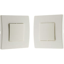 Zenitech - Appareillage encastrable va et vient sans fil - Blanc - Venus
