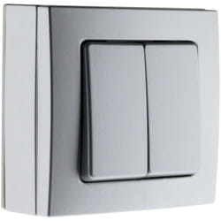 Va et vient double 10A saillie borne auto - Gris - Bel'Vue - Zenitech