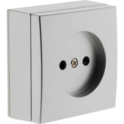 Zenitech - Prise 2P 10A saillie - Gris - Bel'Vue