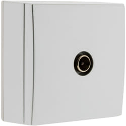 Prise tv Ø9,52mm saillie - Gris - Bel'Vue Zenitech