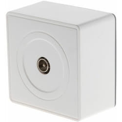 Zenitech - Prise tv Ø9,52mm en saillie - Blanc - Vulco
