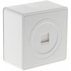 Zenitech - Prise téléphone RJ45 en saillie - Blanc - Vulco
