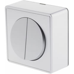 Zenitech - Interrupteur double complet va et vient 10A en saillie Silver - Vulco