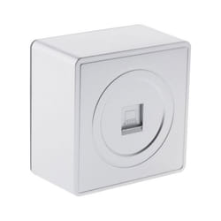 Prise tel RJ45 en saillie silver - gamme Vulco - Zenitech - Plastique - 2P+T - Monophasé