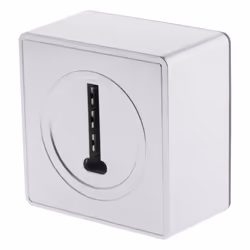 Prise téléphone 8 plots - ZENITECH - gamme Vulco - couleur Silver - finition satinée