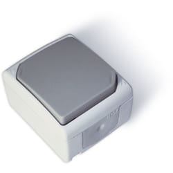 Zenitech - Bouton poussoir - Gris Clair - IP54